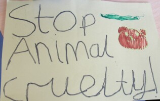 Image of Protest poster created by student at St Phillip's School