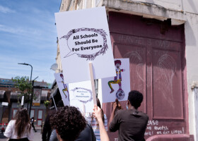 Image of I Am Festival 2022 Parade With Graeae Theatre – credit Maria Quigley