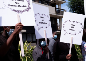 Image of I Am Festival 2022 Parade With Graeae Theatre – credit Maria Quigley